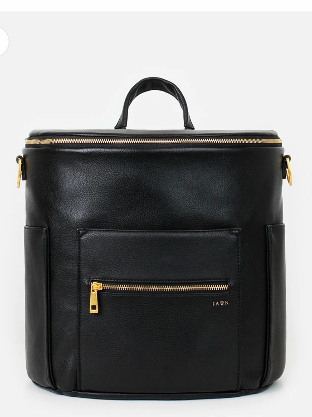 Fawn Faux Leather Diaper Bag